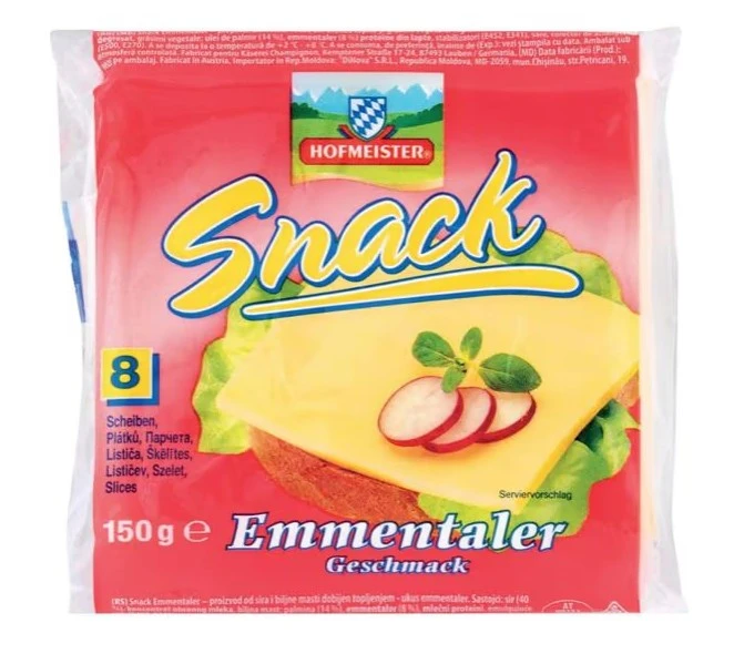 HOFMEISTER SNACK EMMENTALER - Алпийски вкус за всеки ден. – 150 г