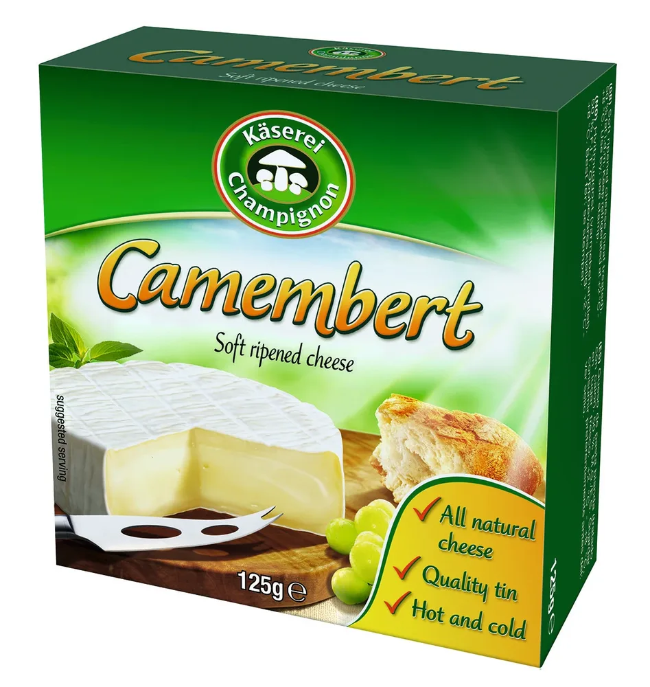 CAMEMBERT CHAMPIGNON - Френска традиция. Немско майсторство. – 125 г