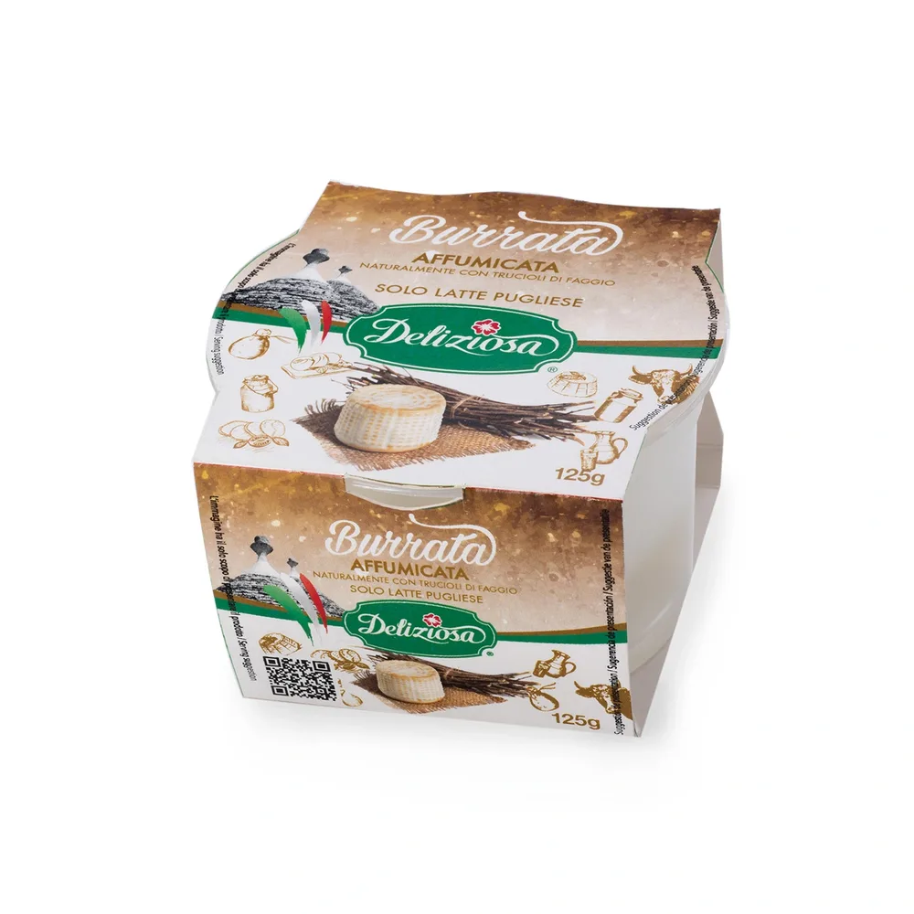 DELIZIOSA — ПУШЕНА БУРАТА 125 г - Опушена отвън. Неустоимо нежна отвътре! – 125 г