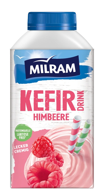 MILRAM KEFIR МАЛИНА - Плодова свежест с малиново настроение. – 500 г