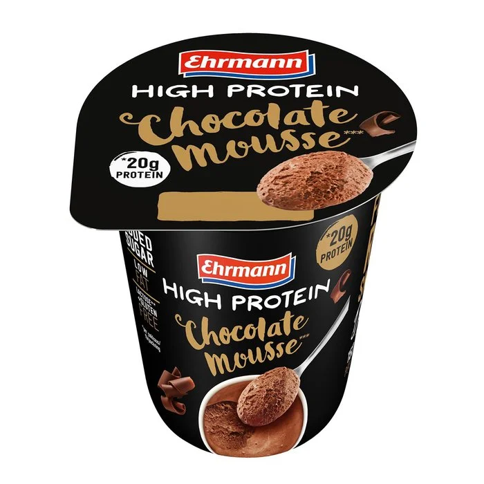 EHRMANN HIGH PROTEIN MOUSSE ШОКОЛАД - Въздушна нежност. Истинско шоколадово изкушение. – 200 г