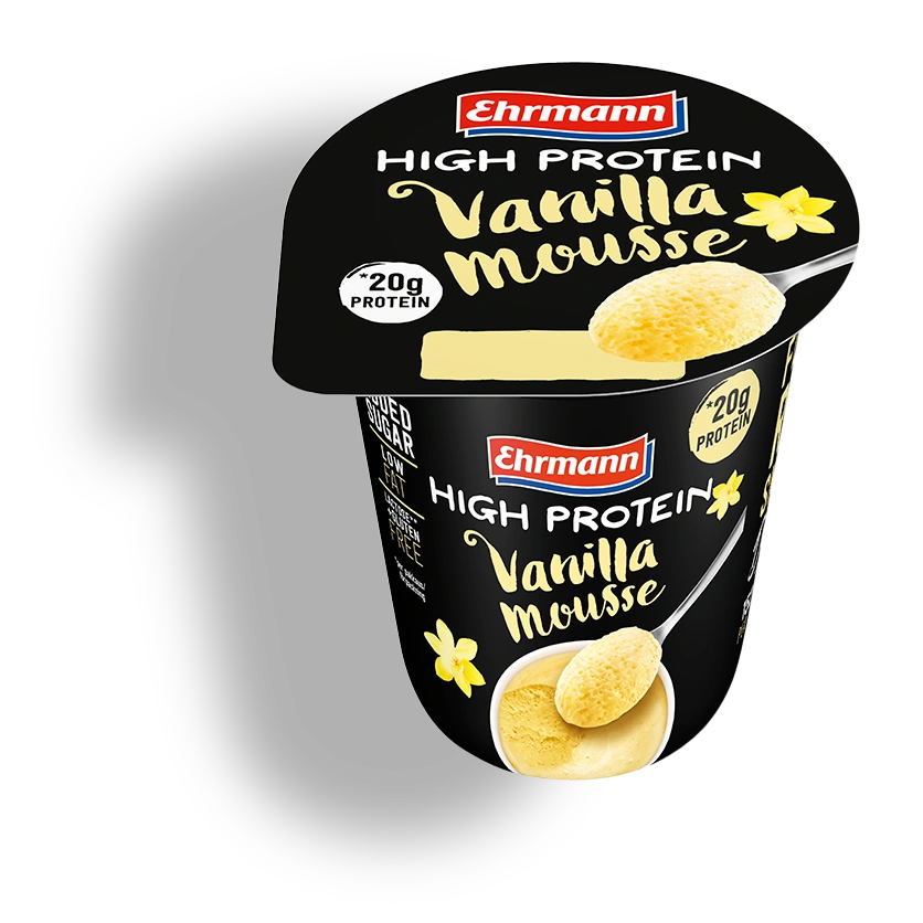 EHRMANN HIGH PROTEIN MOUSSE ВАНИЛИЯ - Ванилова нежност, лека като облак. – 200 г