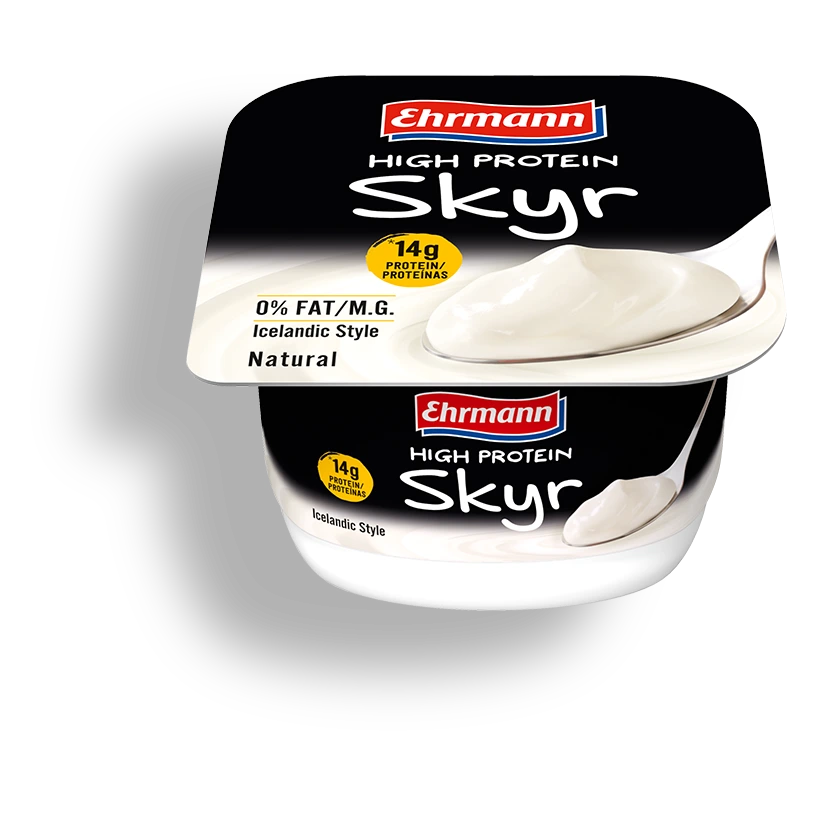EHRMANN HIGH PROTEIN SKYR НАТУРАЛЕН 150 г - Натурален по природа. Различен по характер. – 150 г