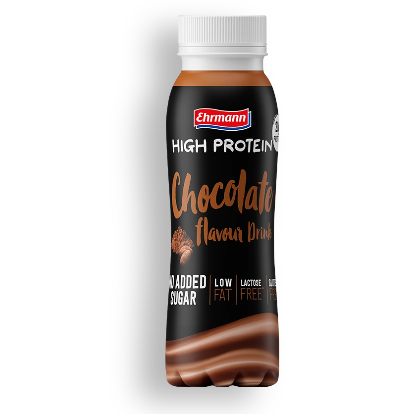 EHRMANN HIGH PROTEIN DRINK ШОКОЛАД - Шоколадът излиза на разходка! – 250 мл