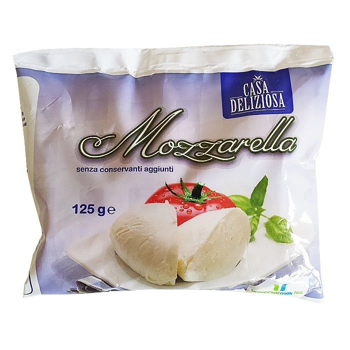 CASA DELICIOZA МОЦАРЕЛА — ТОПКА 125 г - Вкусните моменти започват у дома. – 125 г